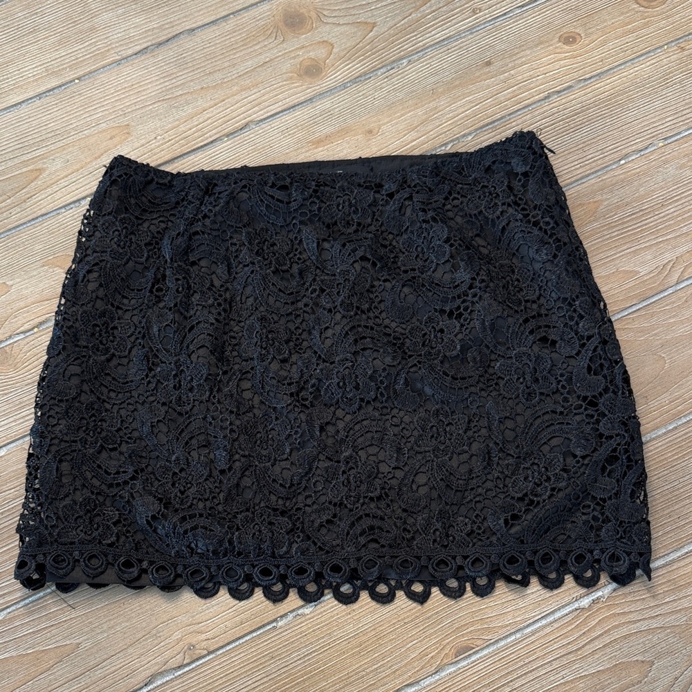 Forever 21 Black Lace Mini Skirt